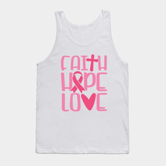 Faith hope love Tank Top by Peach Lily Rainbow